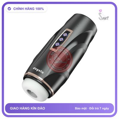 Âm Đạo hút và mút cực mạnh Doyola Cao Cấp chính hãng - 10 chế độ rung, có sưởi ấm, silicone y tế - giao hàng che tên kín đáo