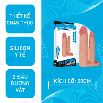 Bao cao su Lovetoy Pleasure X Tender dài thêm 5cm có hai đầu [Mã CK-SP927511-02]