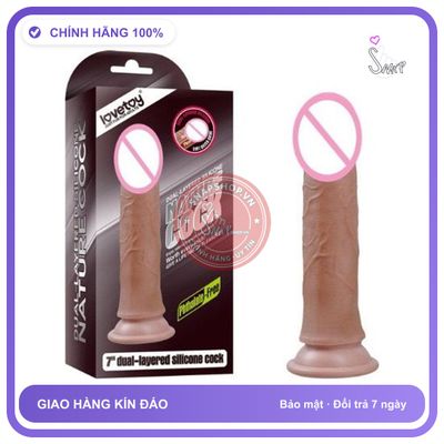 Dương Vật Đóng Lovetoy Thẳng không Rung chính hãng - đế hít tường, silicone y tế, chất liệu an toàn cho da - giao hàng che tên kín đáo
