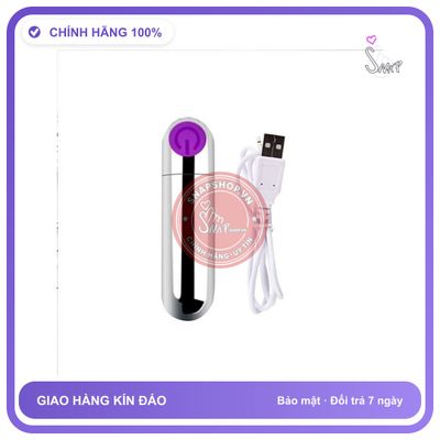 Đạn Rung Inox Nhiều Chế Độ chính hãng - 10 chế độ rung, điều khiển từ xa, chất liệu an toàn cho da - giao hàng che tên kín đáo