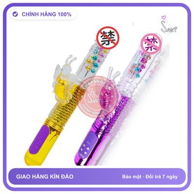 Dương Vật Đa Năng Sạc chính hãng - 8 tốc độ rung, sạc USB, silicone mềm mại - giao hàng che tên kín đáo