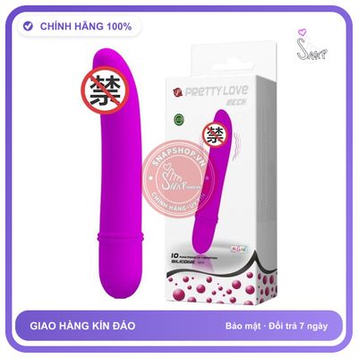 Dương Vật Kiểu Prettylove Beck Nhỏ chính hãng - 10 tốc độ rung, silicone mềm mại, chất liệu an toàn cho da - giao hàng che tên kín đáo