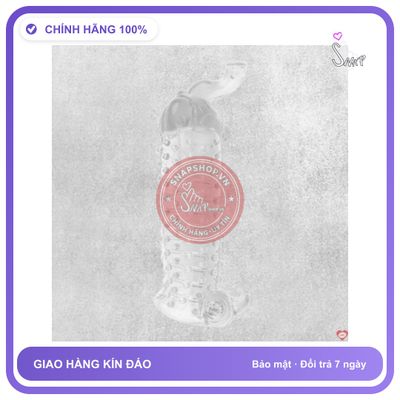 (Che Tên) Bao cao su đôn dên đầu voi kích thích mạnh mẽ, an toàn 349279 [Mã CK-SP958060-06] Chuẩn Auth