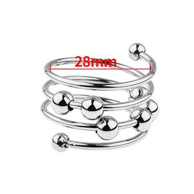 BDSM Vòng bi inox xoắn ốc tình yêu chính hãng [Mã CK-SP963554-04]