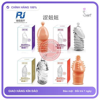 Bao Đôn Đầu Khất Đủ Mẩu chính hãng - ôm sát cảm giác thật, chất liệu latex an toàn, hàng nhập khẩu - giao hàng che tên kín đáo