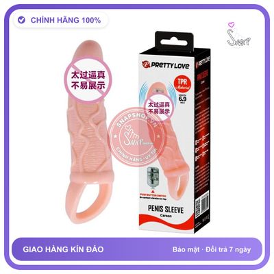 Bao Đôn Japan Prettylove Rung Đầu chính hãng - có gai nổi, hỗ trợ kéo dài, ôm sát cảm giác thật - giao hàng che tên kín đáo