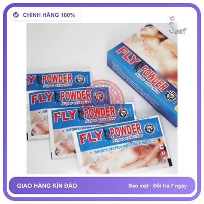 Bột Kd Nữ Fly Powder Hộp 5 Gói chính hãng - chất liệu an toàn cho da, dễ vệ sinh, êm ái khi dùng - giao hàng che tên kín đáo