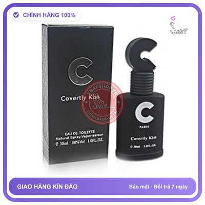 Nước Hoa Kd Covertly Kiss C Đen 30ml chính hãng - chất liệu an toàn cho da, dễ vệ sinh, êm ái khi dùng - giao hàng che tên kín đáo