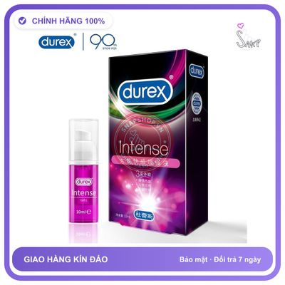 Gel Kích Thích Nữ Durex Intense 10ml chính hãng - gốc nước không dính rít, dung tích 10ml, dịu nhẹ an toàn cho da - giao hàng che tên kín đáo