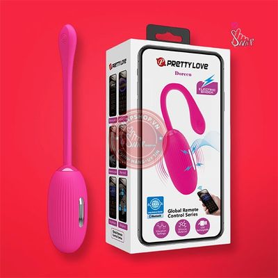 Trứng rung sốc điện điều khiển app Pretty Love Doreen chính hãng - 12 chế độ rung, sạc usb, điều khiển qua app - giao hàng che tên kín đáo