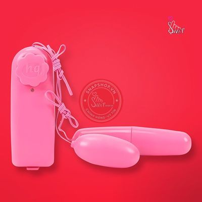 Trứng rung tình yêu 2 đầu chính hãng - sạc USB, chất liệu an toàn cho da, dễ vệ sinh - giao hàng che tên kín đáo