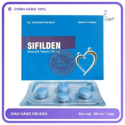 Thuốc Cương Dương Sifilden 100mg Hộp 4 Viên chính hãng - chất liệu an toàn cho da, dễ vệ sinh, êm ái khi dùng - giao hàng che tên kín đáo