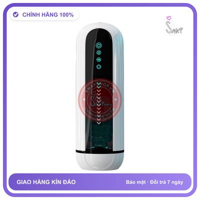 Máy Massage Dương Vật Tự Động Iris — 5 chính hãng - 5 tốc độ rung, sạc USB, điều khiển từ xa - giao hàng che tên kín đáo
