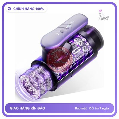 Máy Sục Tự Động Cho Nam Sylvia — Tay chính hãng - 9 chế độ rung, silicone y tế, chất liệu an toàn cho da - giao hàng che tên kín đáo