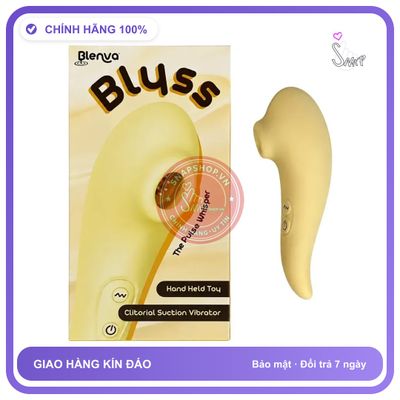 Máy Rung Hút Âm Vật Blenva Blyss — 10 chính hãng - 10 chế độ rung, chống nước, silicone y tế - giao hàng che tên kín đáo