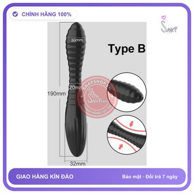 Que Cắm Hậu Môn Baile Silicon Mềm Dẻo Type B chính hãng - silicone mềm, chất liệu an toàn cho da, dễ vệ sinh - giao hàng che tên kín đáo