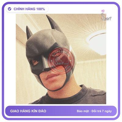 Mũ Cosplay Batman Bằng Da chính hãng - chất vải mềm mát, đường may tỉ mỉ, tôn dáng quyến rũ - giao hàng che tên kín đáo