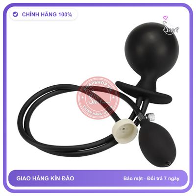 Plug Bơm Hơi Dãn Ass Tới 9.5cm Dạng Tròn chính hãng - sạc USB, silicone cao cấp, chất liệu an toàn cho da - giao hàng che tên kín đáo