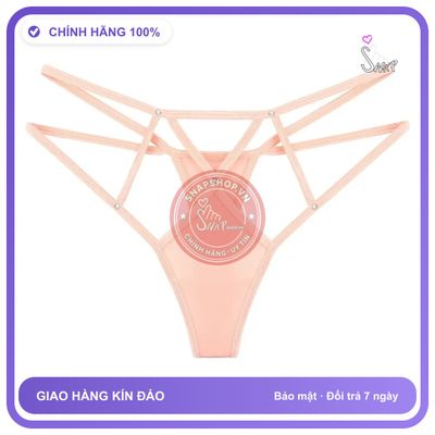 Quần Lót Lọt Khe Sexy Lưng Cao Đính Hạt T353 Nude chính hãng - chất lụa mát mềm, co giãn thoải mái, freesize - giao hàng che tên kín đáo