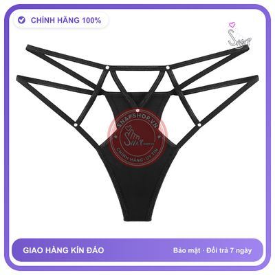 Quần Lót Lọt Khe Sexy Lưng Cao Đính Hạt T353 Đen chính hãng - chất lụa mát mềm, co giãn thoải mái, freesize - giao hàng che tên kín đáo