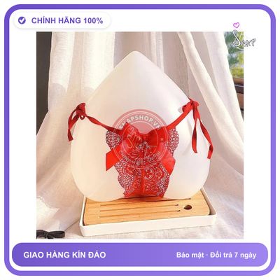 Quần Lót Dây Buộc Hông Nơ Siêu Xinh Gợi T335 Đỏ chính hãng - phối ren, freesize, ôm body tôn dáng - giao hàng che tên kín đáo