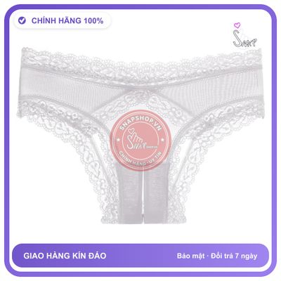 Quần Lót Ren Xẻ Đáy Siêu Mỏng Sexy Gợi T333 Trắng chính hãng - phối ren, co giãn thoải mái, freesize - giao hàng che tên kín đáo