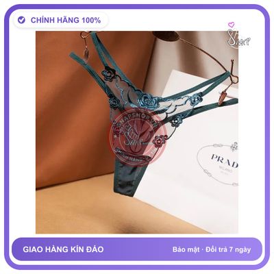 Quần Lót Nữ Lọt Khe Ren Lưới Xuyên Thấu T331 Xanh Ngọc chính hãng - phối ren, freesize, chất vải mềm mát - giao hàng che tên kín đáo