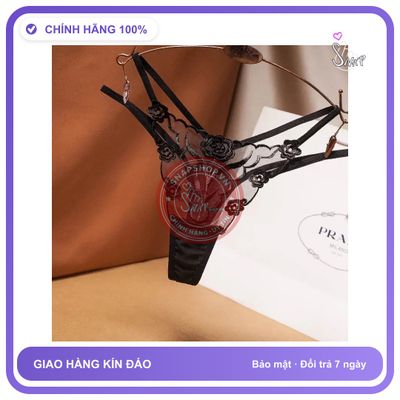 Quần Lót Nữ Lọt Khe Ren Lưới Xuyên Thấu T331 Đen chính hãng - phối ren, co giãn thoải mái, freesize - giao hàng che tên kín đáo