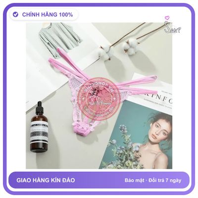 Quần Lót Đính Hạt Lọt Khe Sexy Bonita Phối T308 Hồng chính hãng - co giãn thoải mái, freesize, ôm body tôn dáng - giao hàng che tên kín đáo