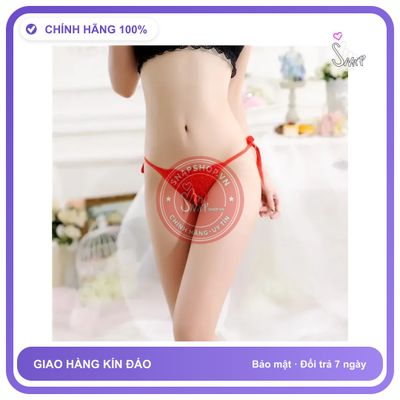 Quần Lót Lọt Khe Buộc Dây Hông Sexy Gợi T305 Đỏ chính hãng - co giãn thoải mái, freesize, chất vải mềm mát - giao hàng che tên kín đáo