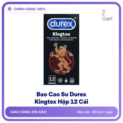 Bao cao su durex hộp 12 cái, che tên sản phẩm bảo mật kín đáo
