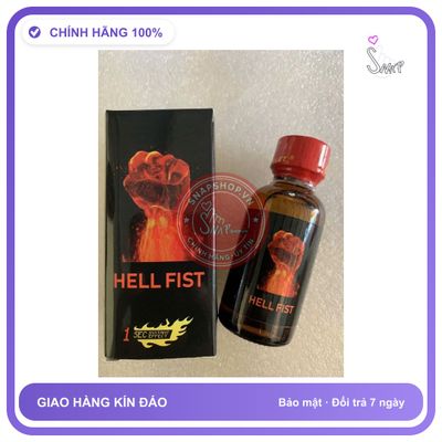 Chai hít tăng khoái cảm Popper HELL FIST 30ml Popper cho ng lờn 30ml USA, Hàng Chính hãng,ko phê hoàn tiền