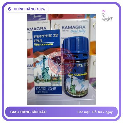 Chai hít tăng khoái cảm Popper POPPER X2 40ml Sale Sốc Xả Hàng Popper Mỹ 40ml, Siêu Mạnh, Ko Phê Hoàn Tiền
