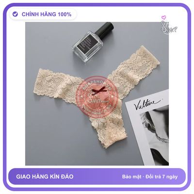 Quần Lót Ren Mềm Mịn Lọt Khe Siêu Mỏng T302 Nude chính hãng - phối ren, co giãn thoải mái, freesize - giao hàng che tên kín đáo