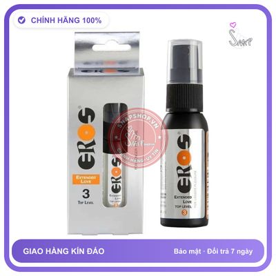 Chai Xịt EROS Extended Love Top Level 3 (Đức) chính hãng - kéo dài thời gian, 30ml, thấm nhanh không nhờn rít - giao hàng che tên kín đáo