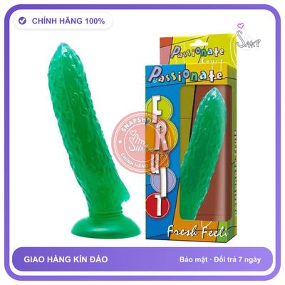 Dương Vật Giả Hình Dưa Deo Passionate Fruit Xanh chính hãng - chất liệu an toàn cho da, dễ vệ sinh, êm ái khi dùng - giao hàng che tên kín đáo