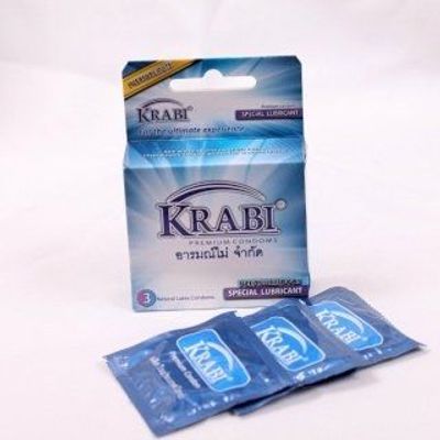 Bao cao su có gai Krabi Pleasure Dots hộp 3 cái