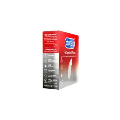 Bao cao su Durex Fetherlite Ultima hộp 3 cái mẫu mới