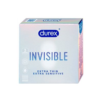Bao cao su Durex Invisible Extra Sensitive hộp 3 cái