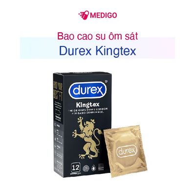 Bao cao su Durex Kingtex hộp 12 cái hàng có sẵn