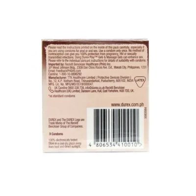 Bao cao su Durex Naughty Chocolate hộp 3 cái mẫu chính hãng