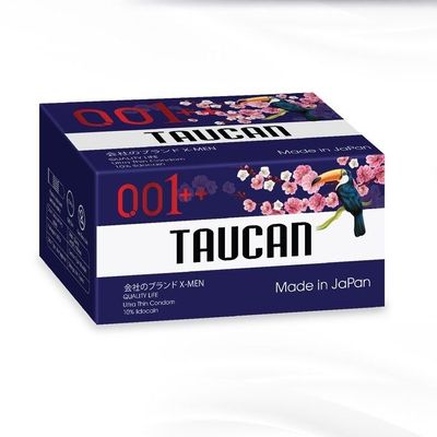 Bao cao su gai kéo dài TAUCAN 0.01++ hộp 10 cái