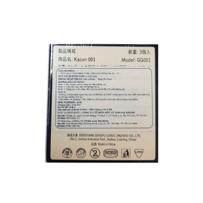 Bao cao su KAZAN 001 hộp 3 cái hàng có sẵn