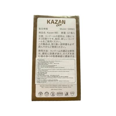 Bao cao su KAZAN 001 Ultra thin - Ultra long lasting hộp 12 cái giao nhanh