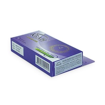 Bao cao su Krabi Smooth & Longtime trơn, kéo dài (tím) hộp 12 cái bản tiêu chuẩn