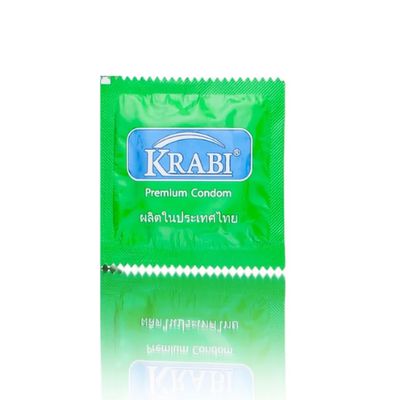 Bao cao su Krabi Ultra Thin Cool siêu mỏng, hương bạc hà (xanh lá) hộp 12 cái hàng có sẵn