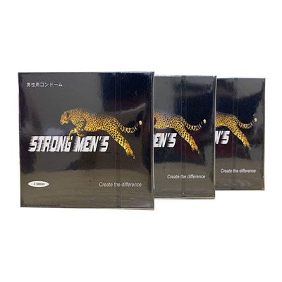 Bao cao su Nhật Bản Strong Men's (có gân gai - khử mùi tối đa - co giãn linh hoạt) hộp 3 cái hàng có sẵn