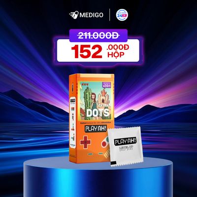 Bao cao su PlayAh Extra Dots hộp 10 cái