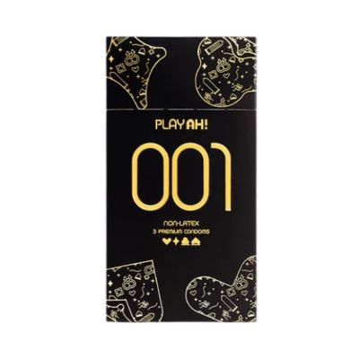 Bao cao su PlayAh Non-Latex 0.01 hộp 3 cái bản tiêu chuẩn