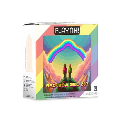 Bao cao su PlayAh Rainbow Gel 003 hộp 3 cái